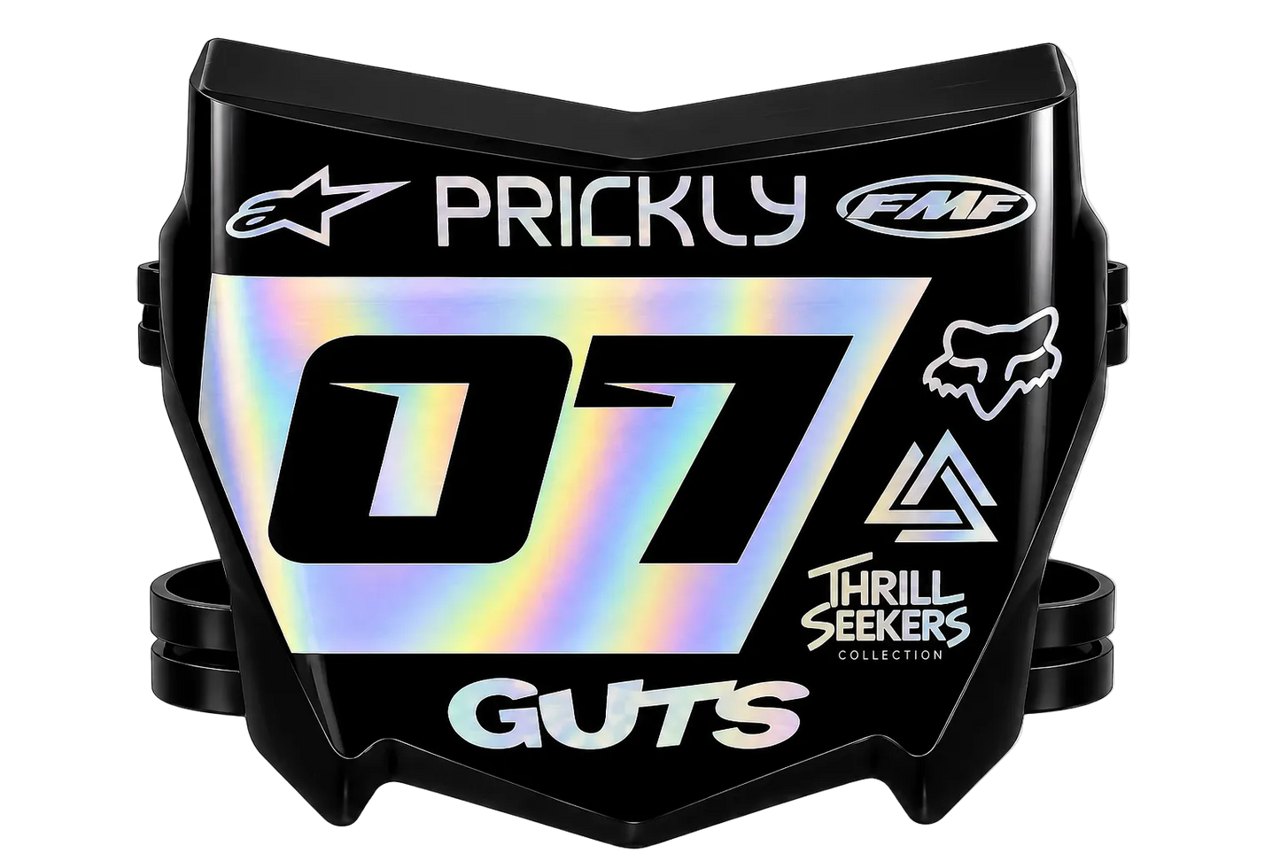 Shiny SIlver Motocutz Decal