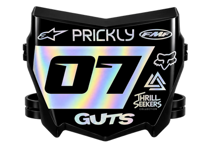 Shiny SIlver Motocutz Decal