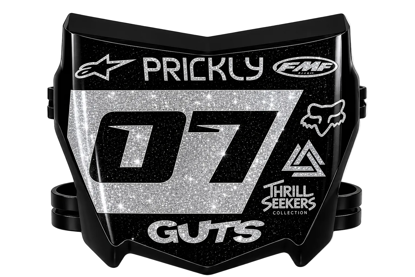 Shiny SIlver Motocutz Decal