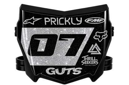 Shiny SIlver Motocutz Decal