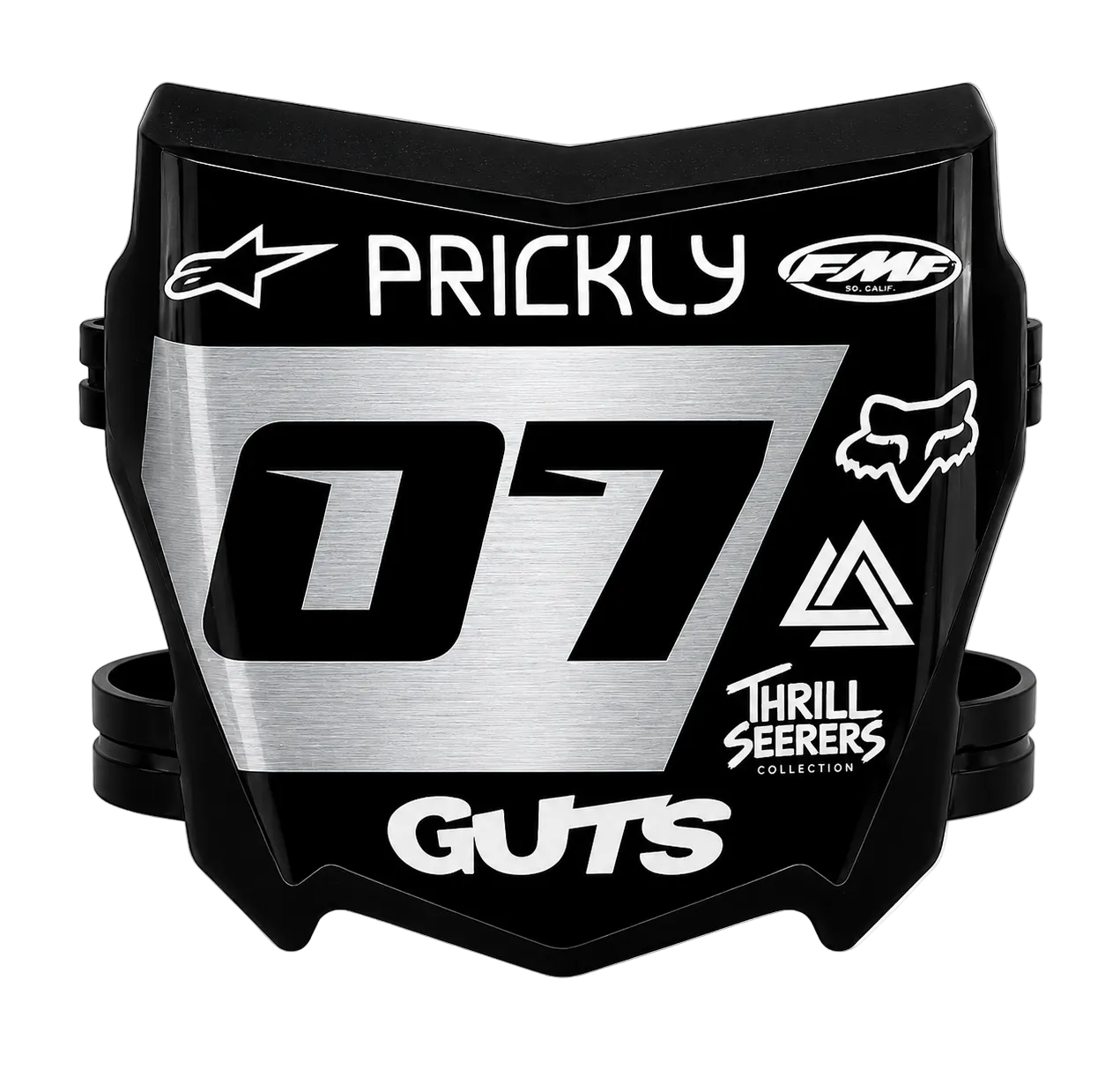 Shiny SIlver Motocutz Decal