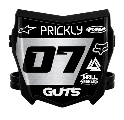 Shiny SIlver Motocutz Decal
